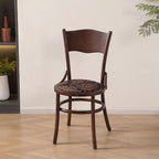 Mid-Century Modern Round Wood Dining Chair