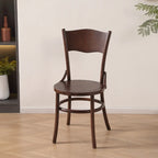 Mid-Century Modern Round Wood Dining Chair