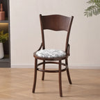 Mid-Century Modern Round Wood Dining Chair