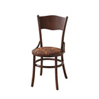 Mid-Century Modern Round Wood Dining Chair