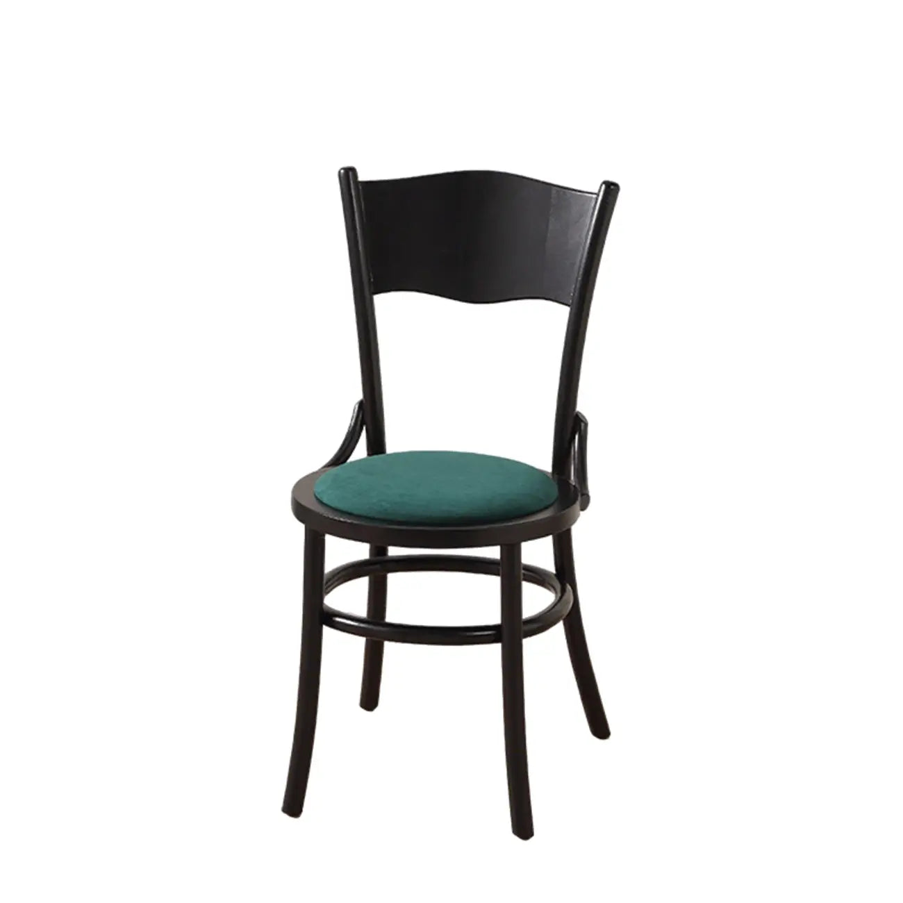 Mid-Century Modern Round Wood Dining Chair