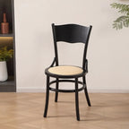 Mid-Century Modern Round Wood Dining Chair