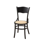 Mid-Century Modern Round Wood Dining Chair