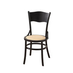 Mid-Century Modern Round Wood Dining Chair