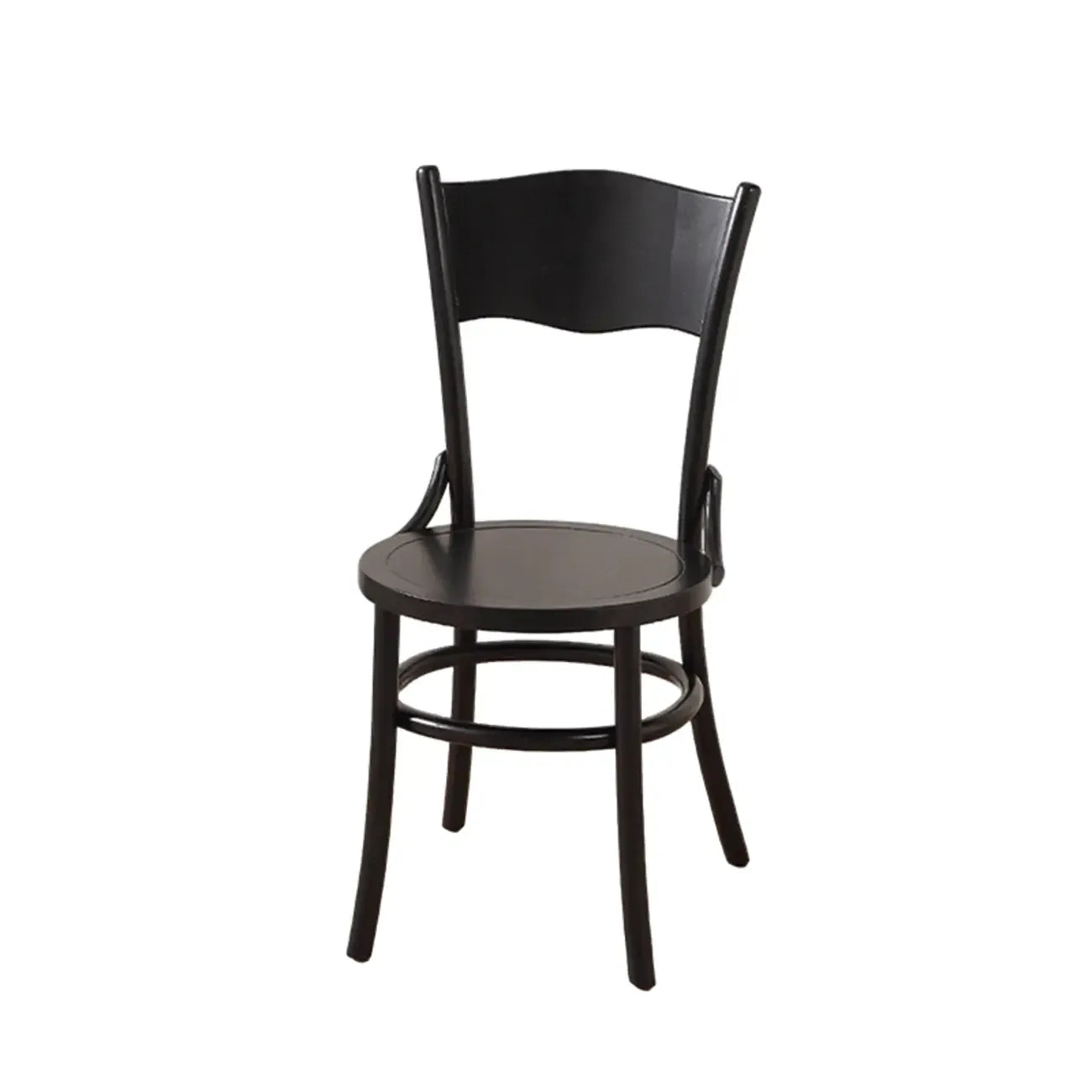 Mid-Century Modern Round Wood Dining Chair