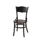 Mid-Century Modern Round Wood Dining Chair