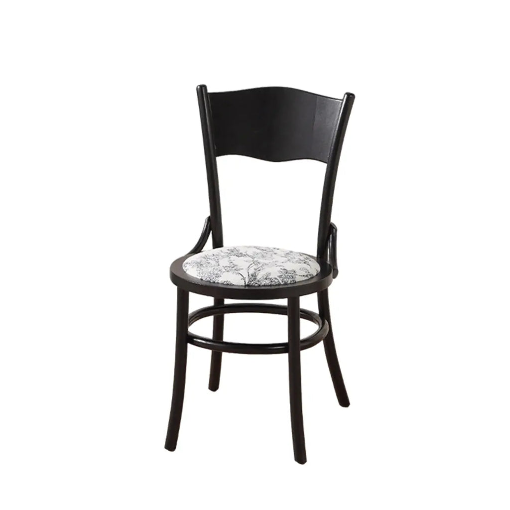 Mid-Century Modern Round Wood Dining Chair