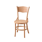 Mid-Century Modern Round Wood Dining Chair