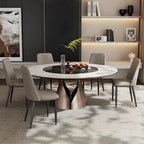 Modern Faux Leather Metal Frame Dining Chair Set of 2