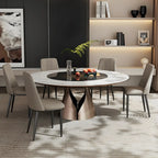 Modern Faux Leather Metal Frame Dining Chair Set of 2