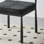 Mid-Century Modern Linen Upholstered Dining Chair