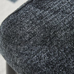 Mid-Century Modern Linen Upholstered Dining Chair