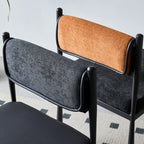 Mid-Century Modern Linen Upholstered Dining Chair