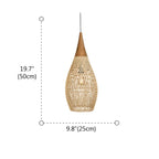 Wabi sabi style Rattan Bamboo Pendant Lights