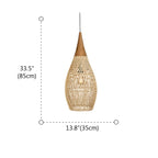 Wabi sabi style Rattan Bamboo Pendant Lights