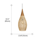 Wabi sabi style Rattan Bamboo Pendant Lights