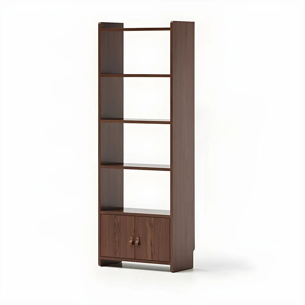 Rustic Brown Cabinets Storage Wood Bookshelf