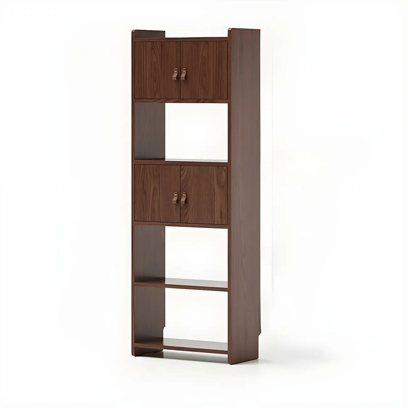 Rustic Brown Cabinets Storage Wood Bookshelf