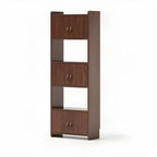 Rustic Brown Cabinets Storage Wood Bookshelf