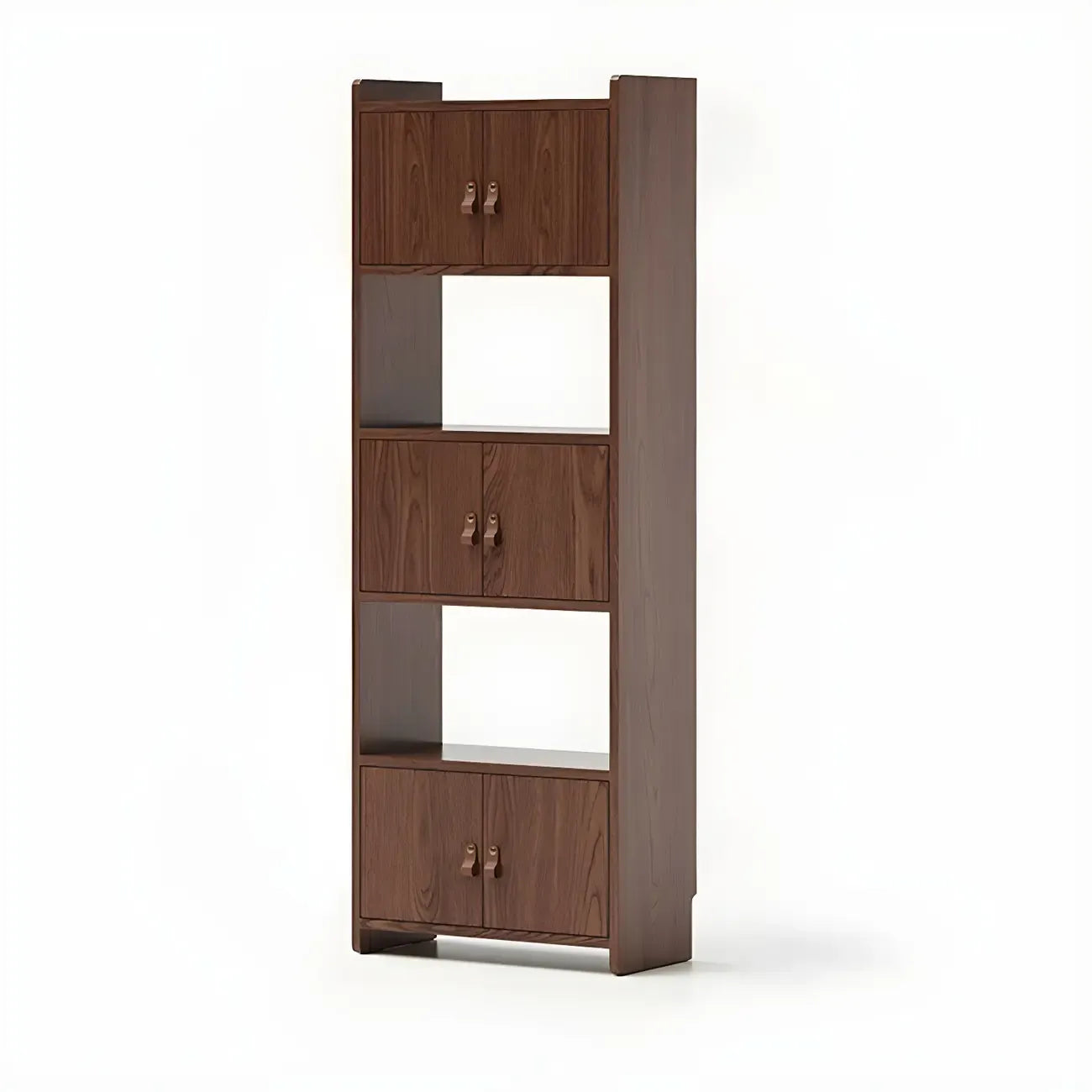 Rustic Brown Cabinets Storage Wood Bookshelf