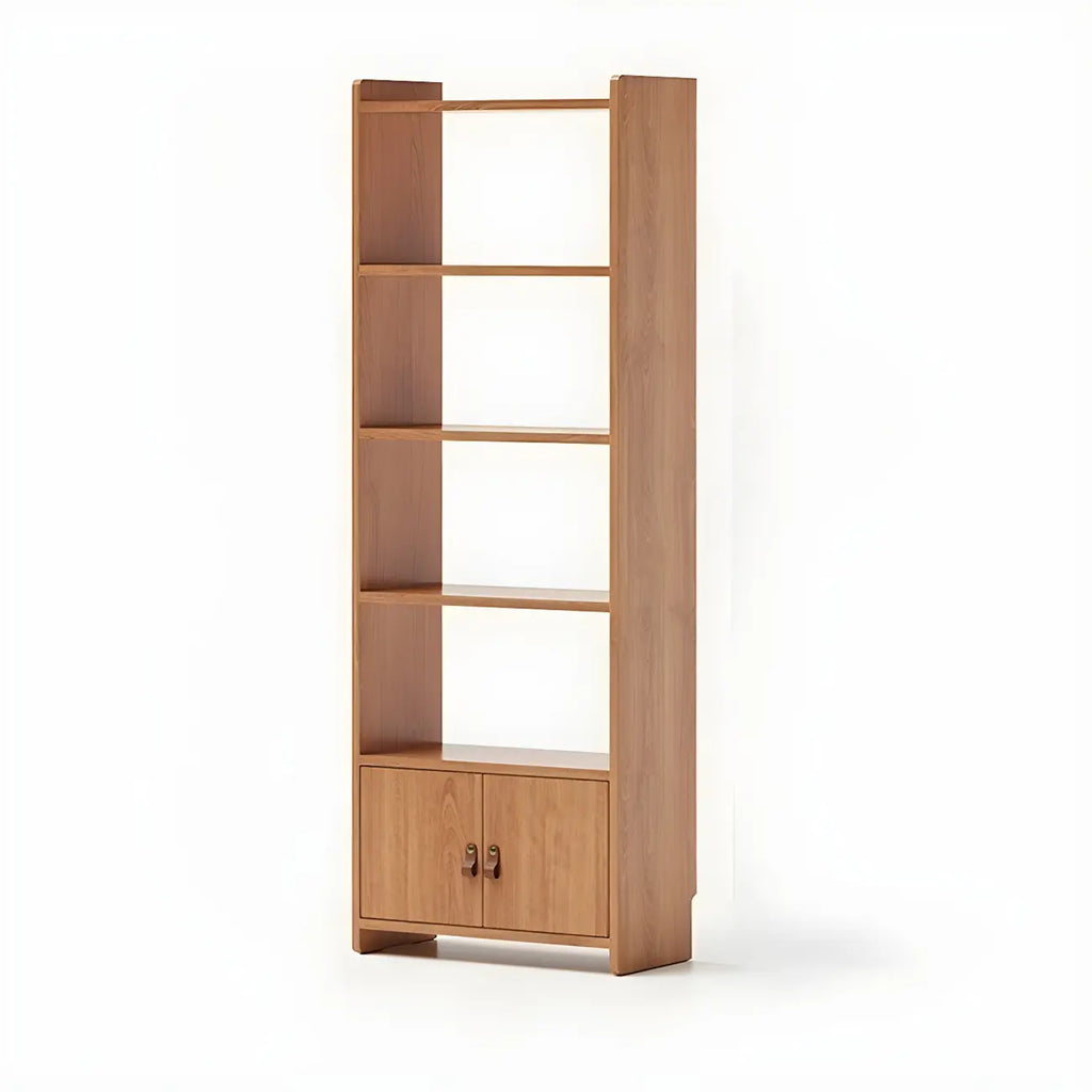 Rustic Brown Cabinets Storage Wood Bookshelf