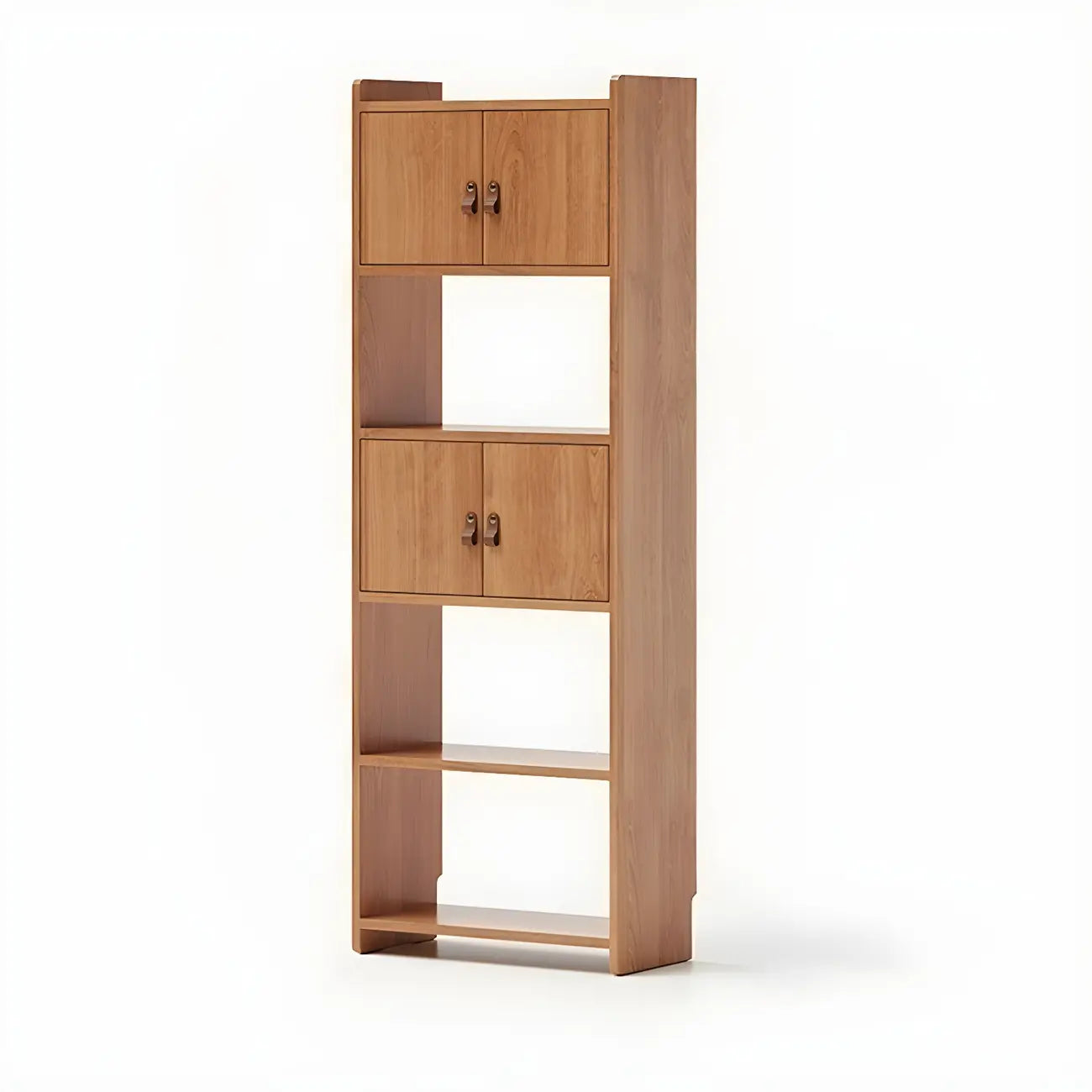 Rustic Brown Cabinets Storage Wood Bookshelf