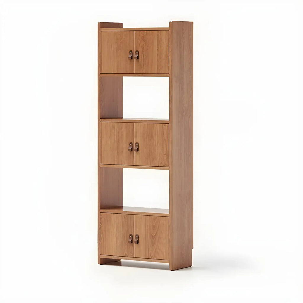 Rustic Brown Cabinets Storage Wood Bookshelf