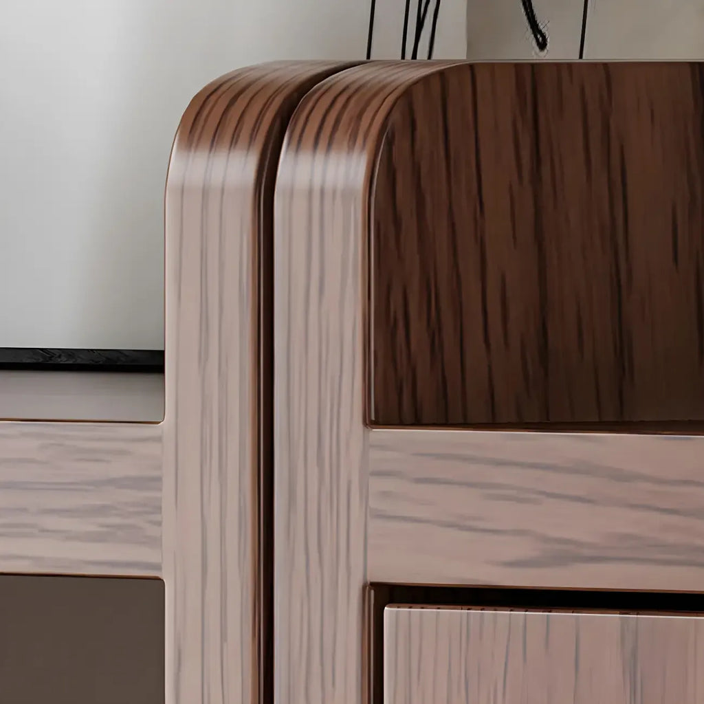 Rustic Brown Cabinets Storage Wood Bookshelf