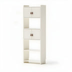 Rustic Brown Cabinets Storage Wood Bookshelf