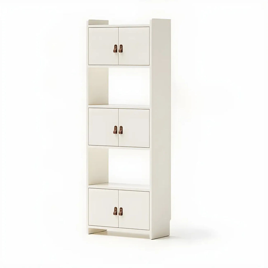 Rustic Brown Cabinets Storage Wood Bookshelf