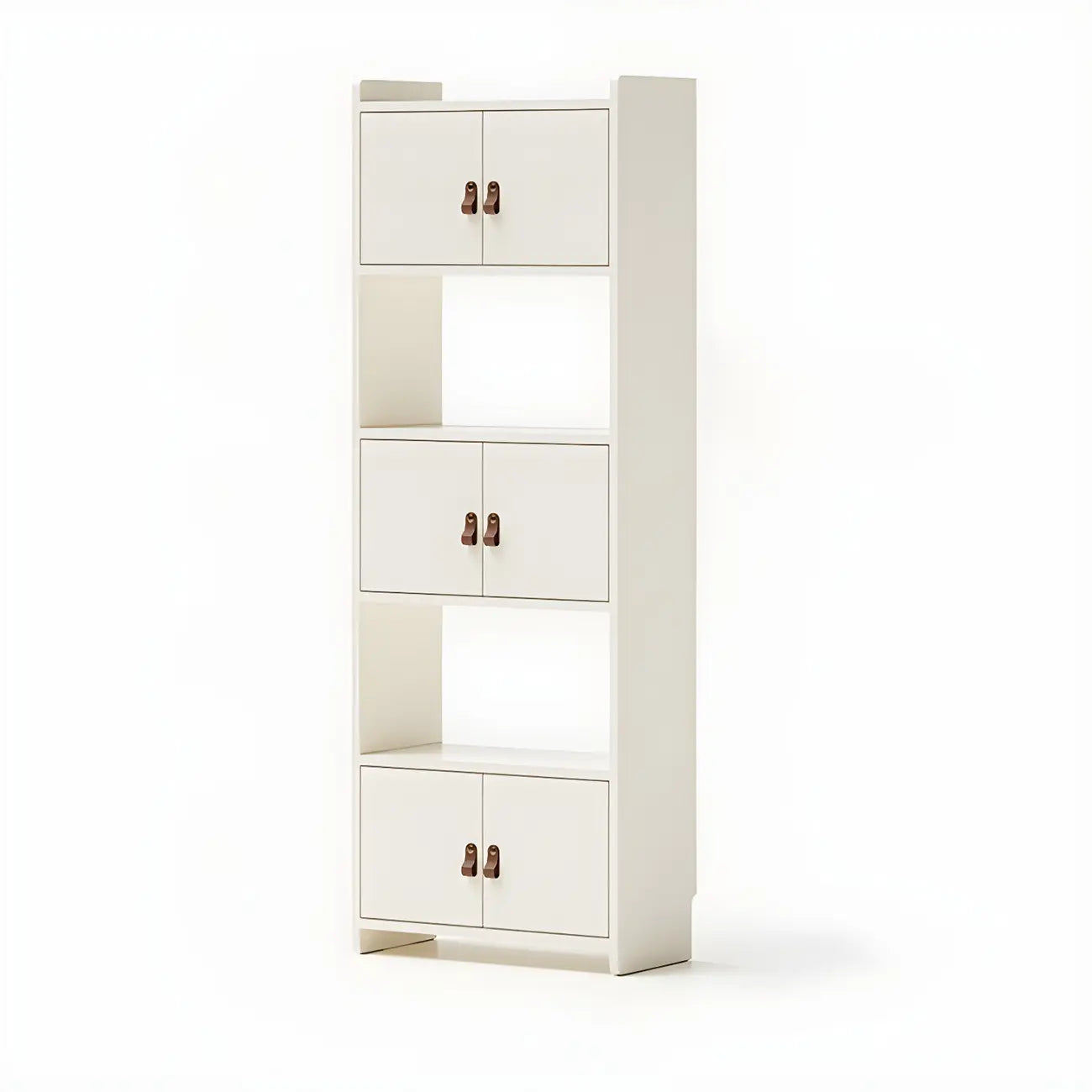 Rustic Brown Cabinets Storage Wood Bookshelf