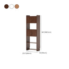 Rustic Brown Cabinets Storage Wood Bookshelf