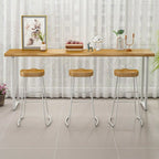 Modern Wooden Counter Height Bar Table for Home Pub Use