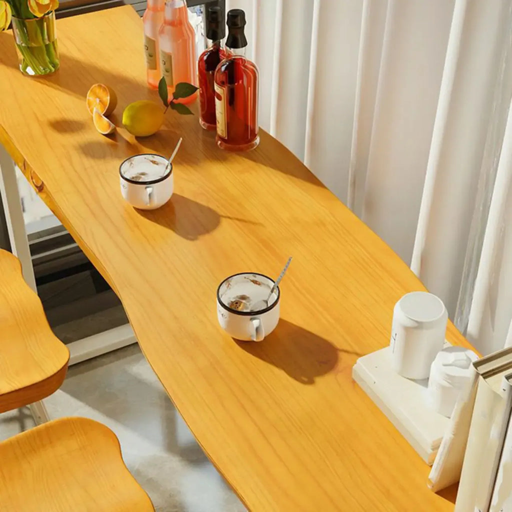 Modern Wooden Counter Height Bar Table for Home Pub Use