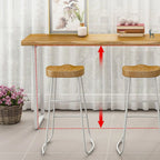 Modern Wooden Counter Height Bar Table for Home Pub Use
