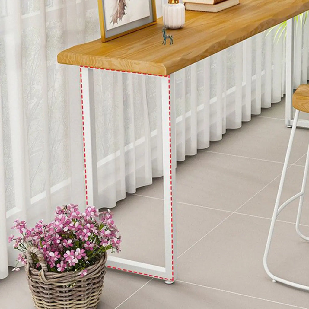 Modern Wooden Counter Height Bar Table for Home Pub Use