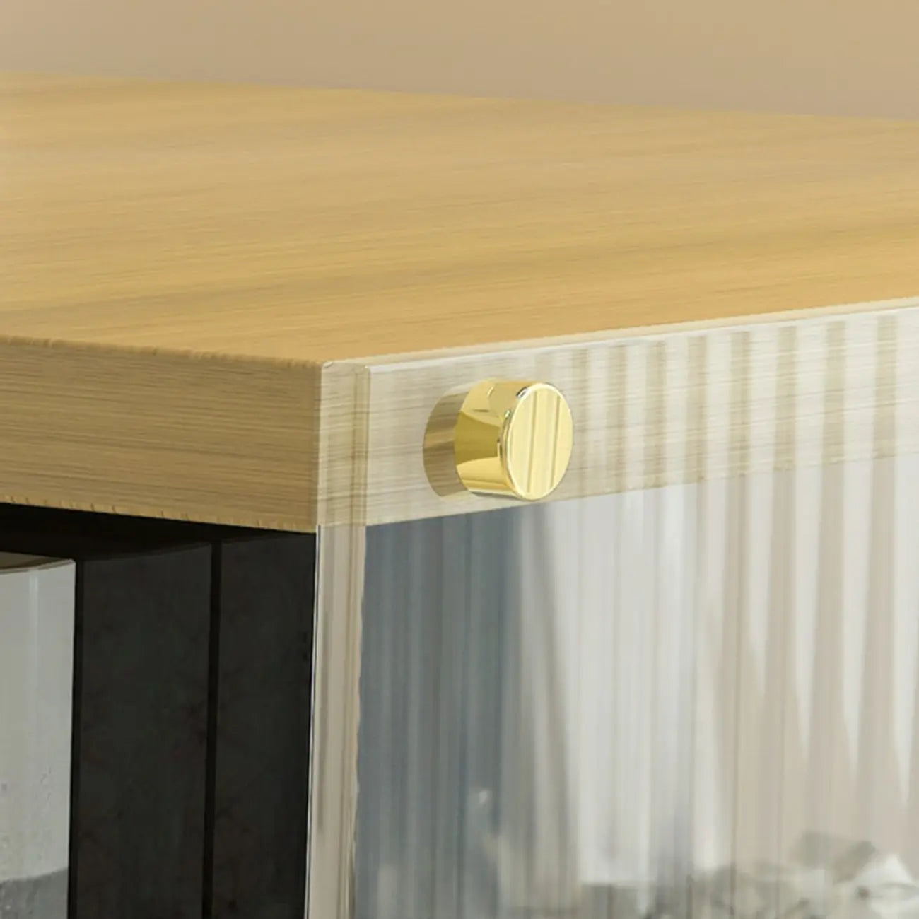 Acrylic 4-Tier Narrow Open Back Bookcase with Wheels