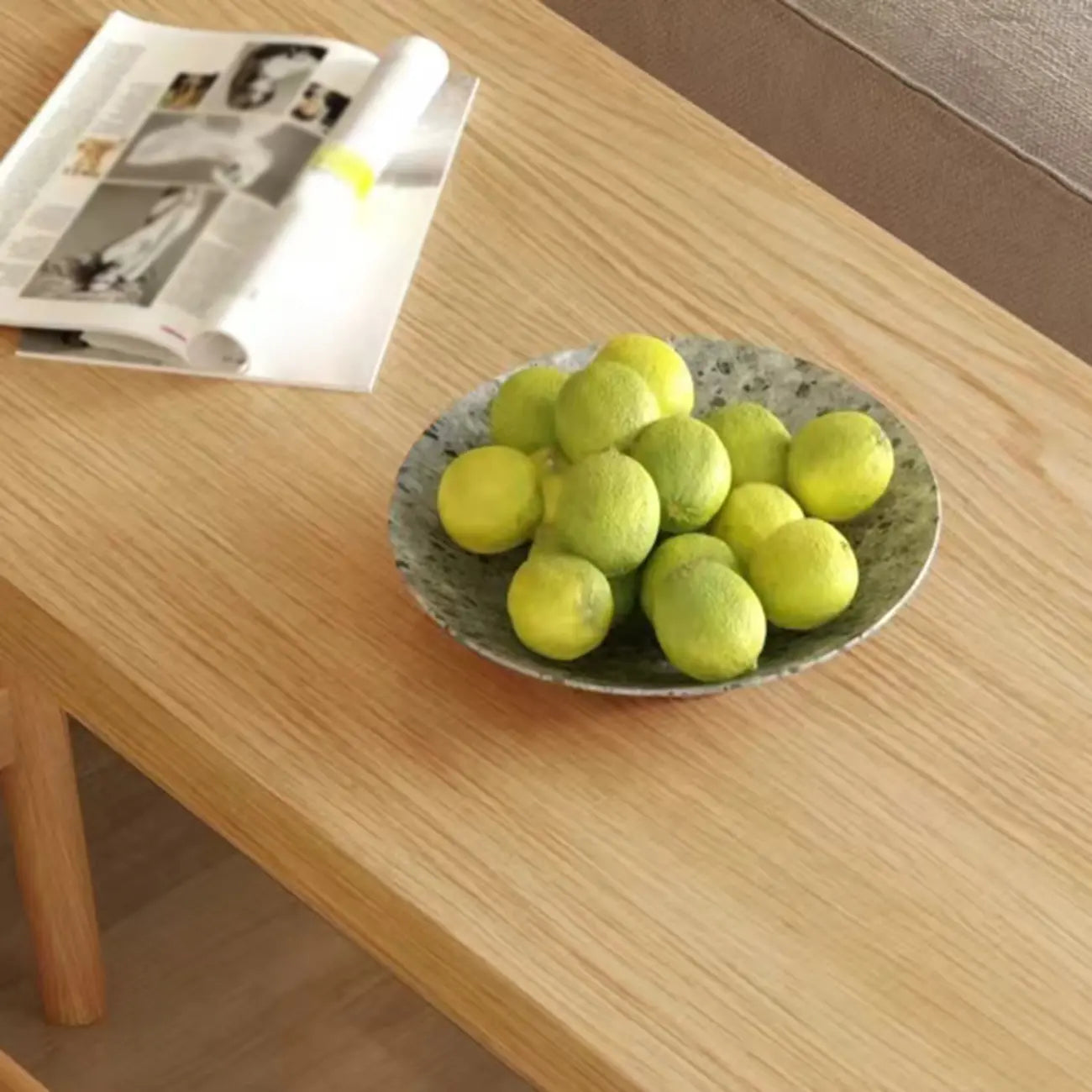 Scandinavian Wooden Bar Table with Footrest for Dining Spaces