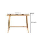 Scandinavian Wooden Bar Table with Footrest for Dining Spaces