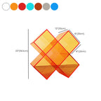 Acrylic Geometric End Table Bookshelf Display