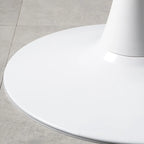 Modern Grey Wooden Round Tulip Base Bar Tables