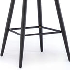 Tufted Four Legs Leather Wingback Counter Bar Stools
