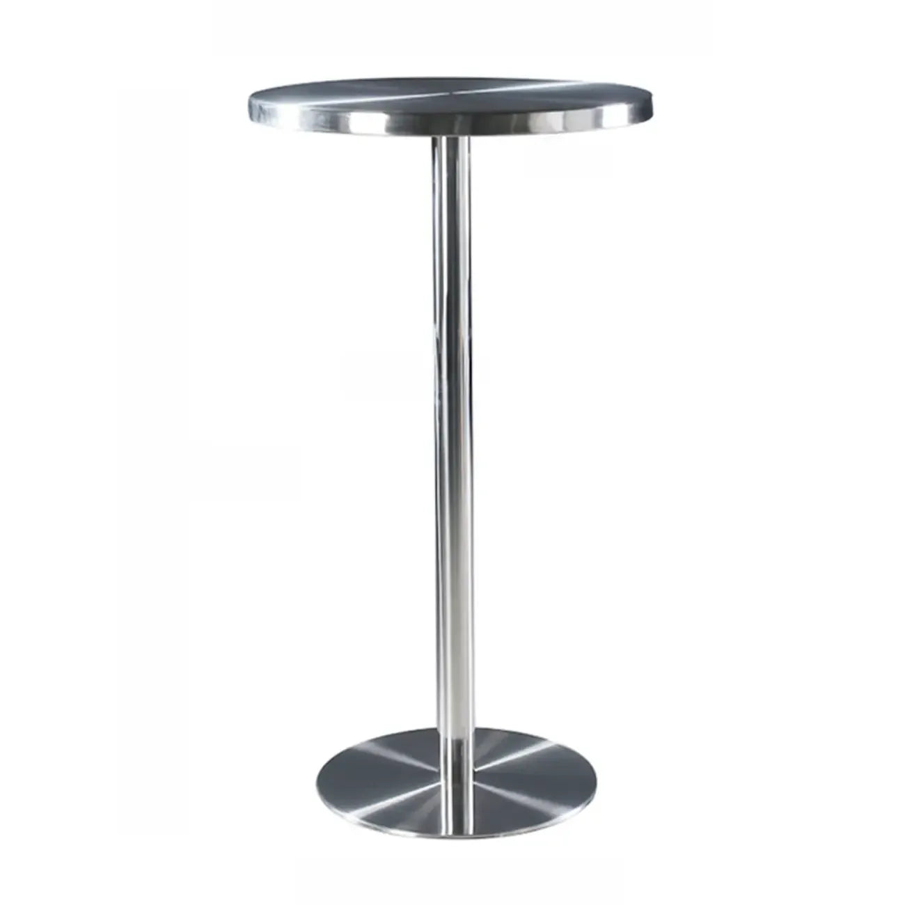 Industrial Silver Stainless Steel Bar Table