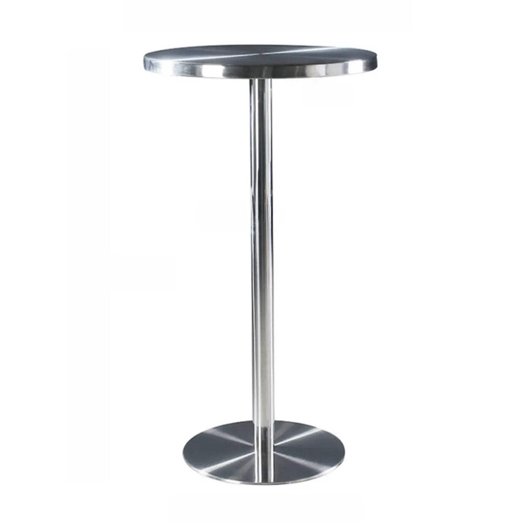 Industrial Silver Stainless Steel Bar Table