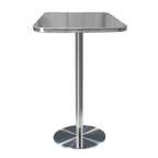 Industrial Silver Stainless Steel Bar Table