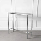 Industrial Silver Stainless Steel Bar Table