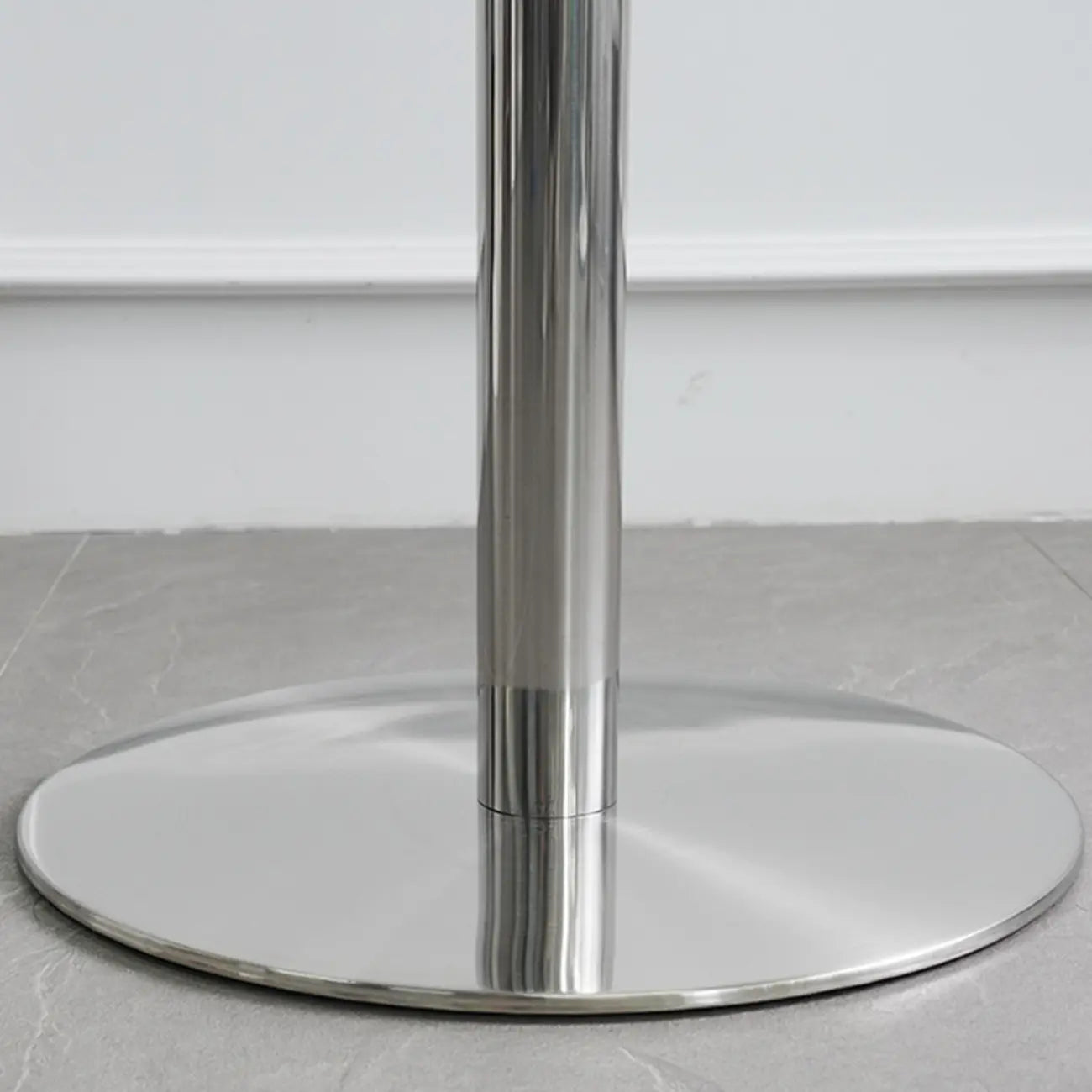 Industrial Silver Stainless Steel Bar Table