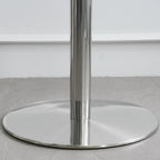 Industrial Silver Stainless Steel Bar Table