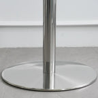 Industrial Silver Stainless Steel Bar Table