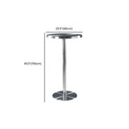 Industrial Silver Stainless Steel Bar Table